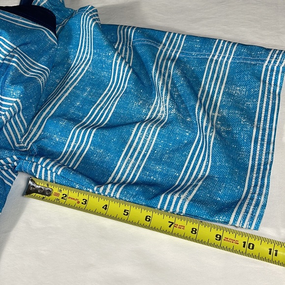 Mossimo Supply mens blue horizontal stripe board shorts swim trunks - size 28 - Picture 9 of 10
